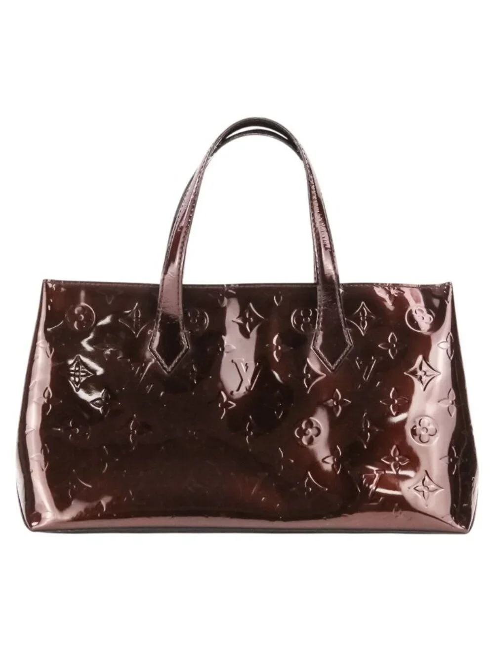 Louis Vuitton Vernis Wilshire PM Monogram Handbag Amarante